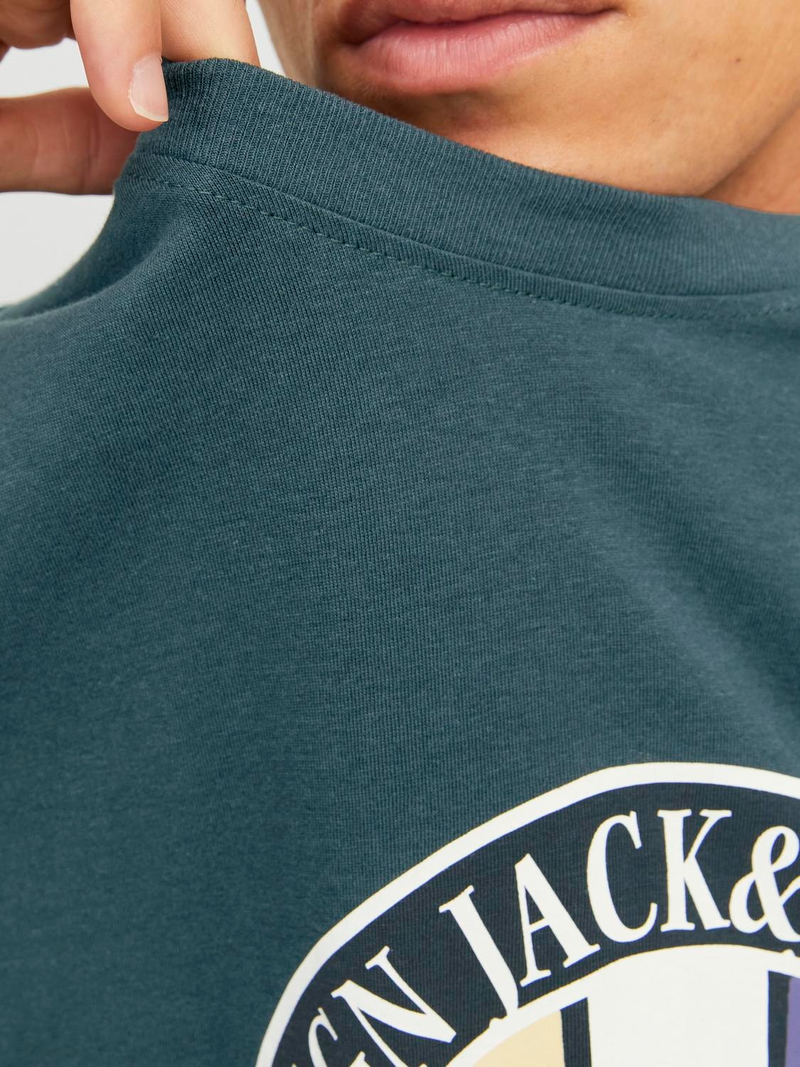 Jack & Jones T-shirt Logo Col rond -Magical Forest - 12240664