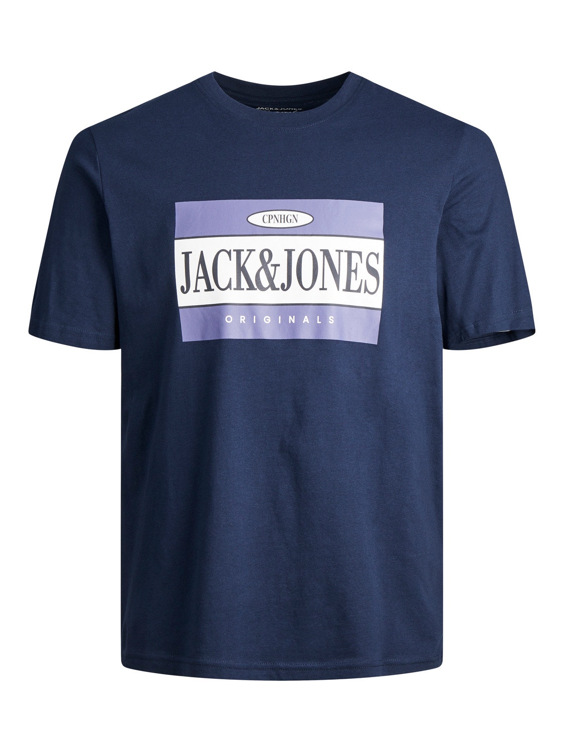 Jack & Jones Z logo Okrągły dekolt T-shirt -Navy Blazer - 12240664