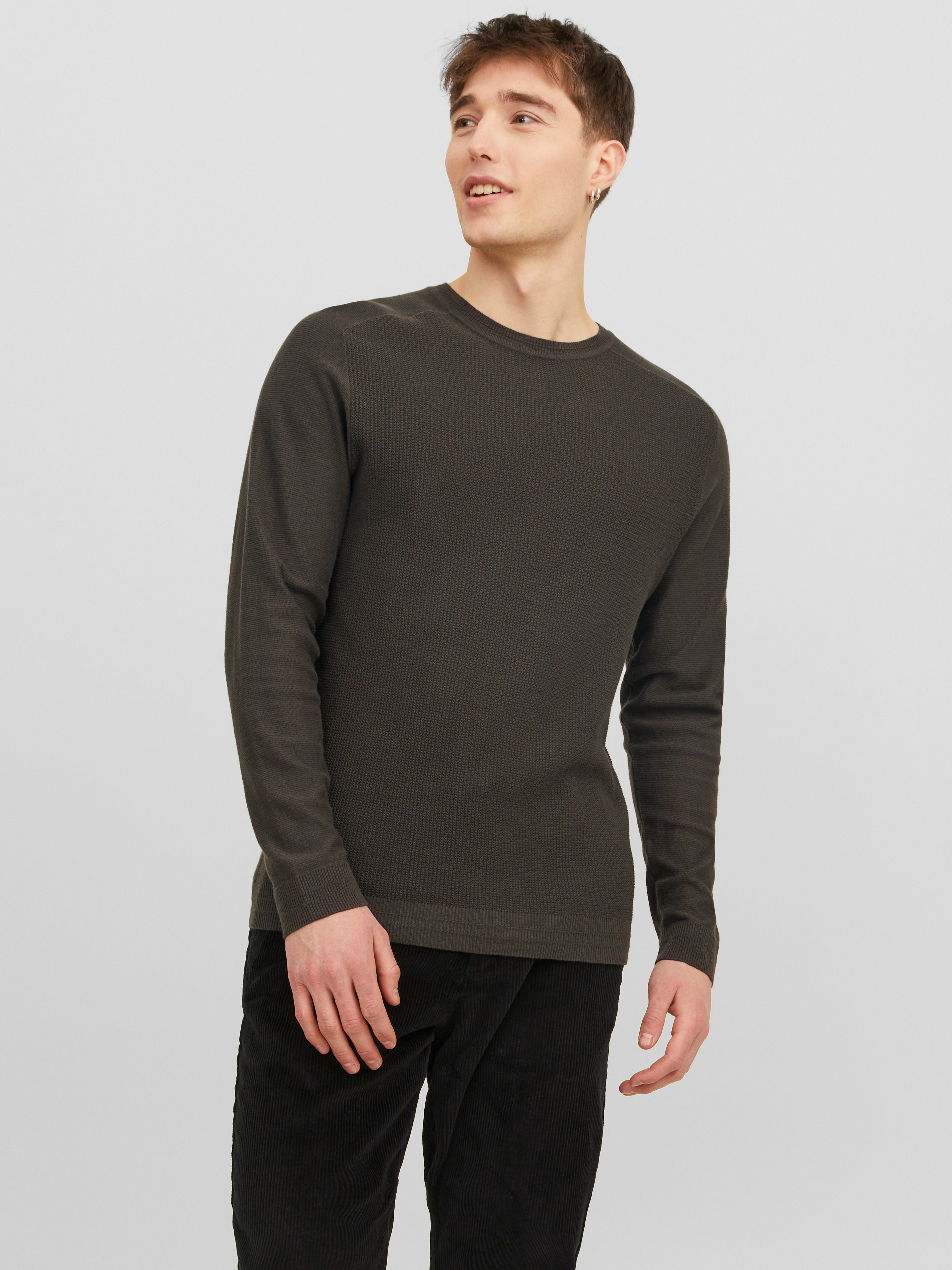 Jack & Jones Vienspalvis Apatinis megztinis - 12240711