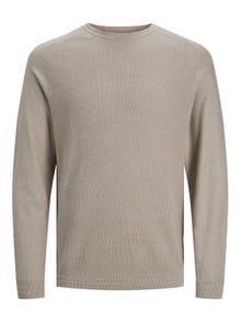 Jack & Jones Bez vzoru Svetr s okrouhlým výstřihem -Pure Cashmere - 12240711