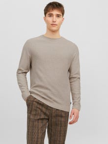 Jack & Jones Bez vzoru Svetr s okrouhlým výstřihem -Pure Cashmere - 12240711