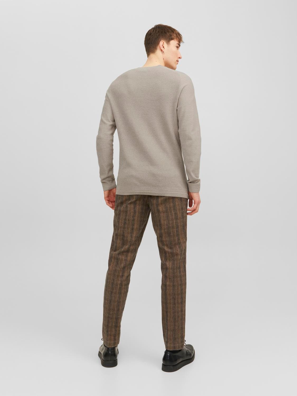 Jack & Jones Bez vzoru Svetr s okrouhlým výstřihem -Pure Cashmere - 12240711