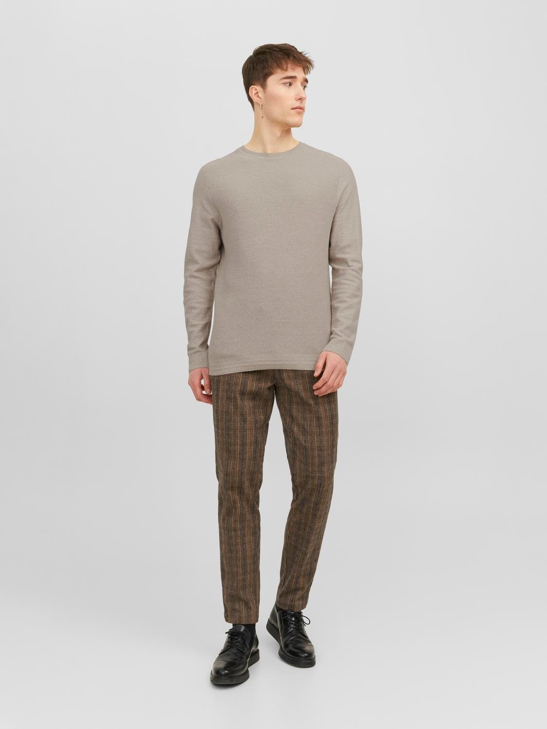 Jack & Jones Bez vzoru Svetr s okrouhlým výstřihem -Pure Cashmere - 12240711