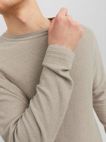 Jack & Jones Bez vzoru Svetr s okrouhlým výstřihem -Pure Cashmere - 12240711