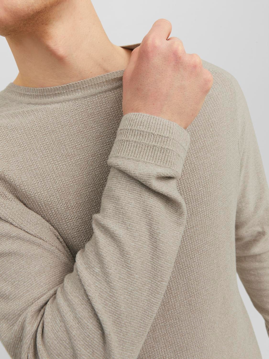 Jack & Jones Pull en maille à col rond -Pure Cashmere - 12240711