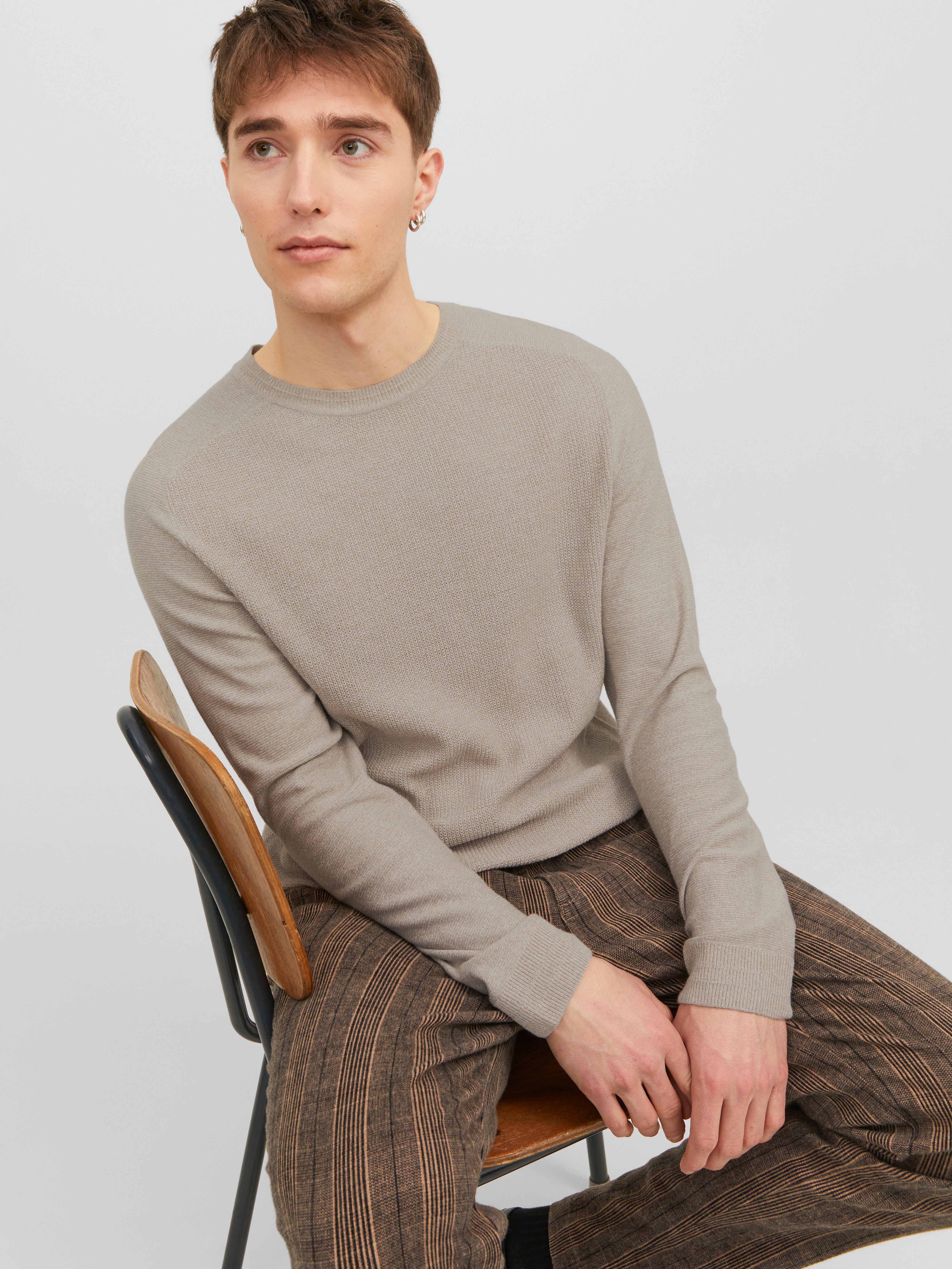 Jack & Jones Plain Crew Neck Jumper - 12240711