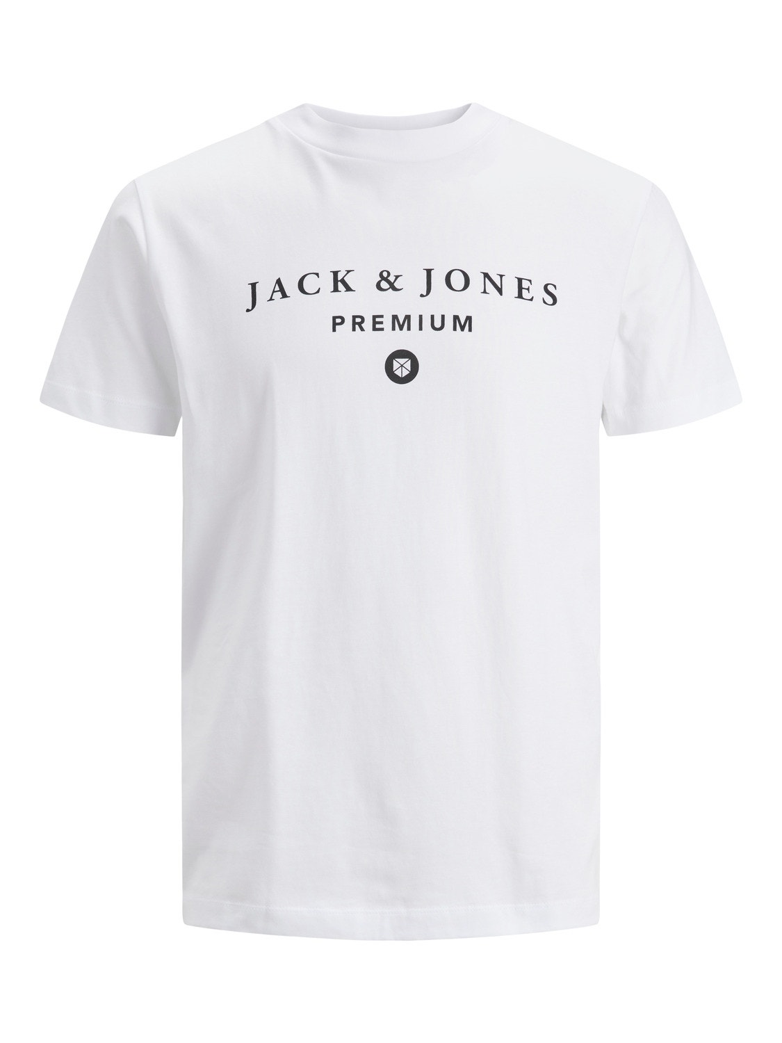 Jack & Jones Plus Size Logotyp T-shirt -Bright White - 12240725