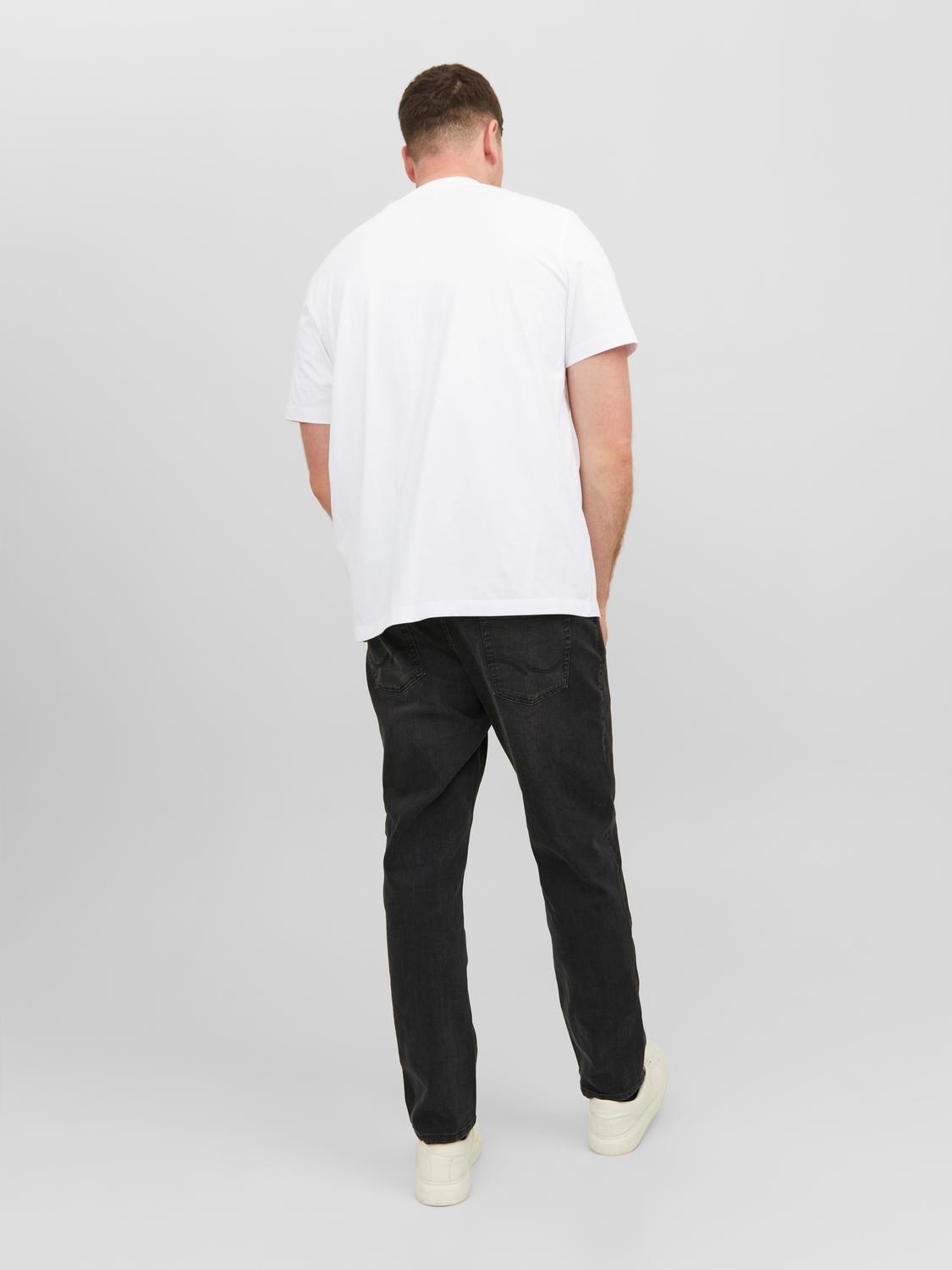 Jack & Jones Plus Size Logo T-shirt -Bright White - 12240725
