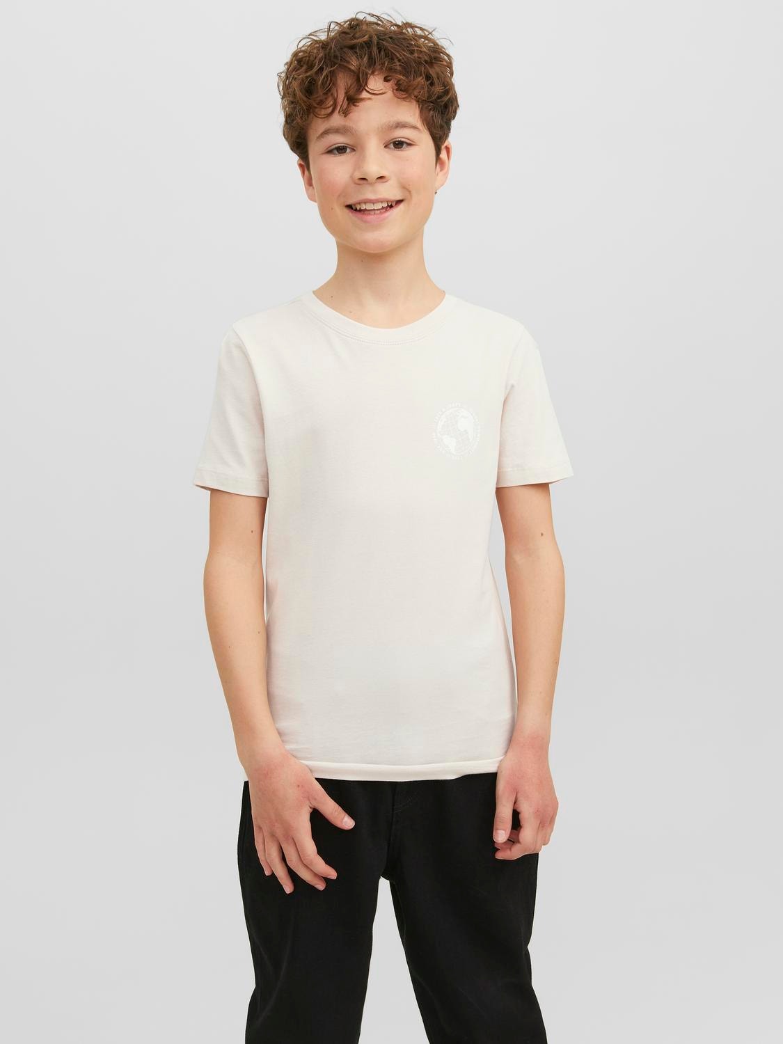 Jack & Jones T-shirt Imprimé Pour les garçons -Moonbeam - 12240968