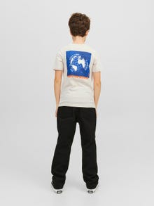Jack & Jones Printed T-shirt For boys -Moonbeam - 12240968