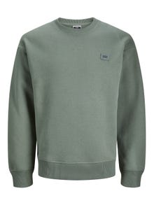 Jack & Jones Logo Crew neck Sweatshirt For boys -Agave Green - 12240997