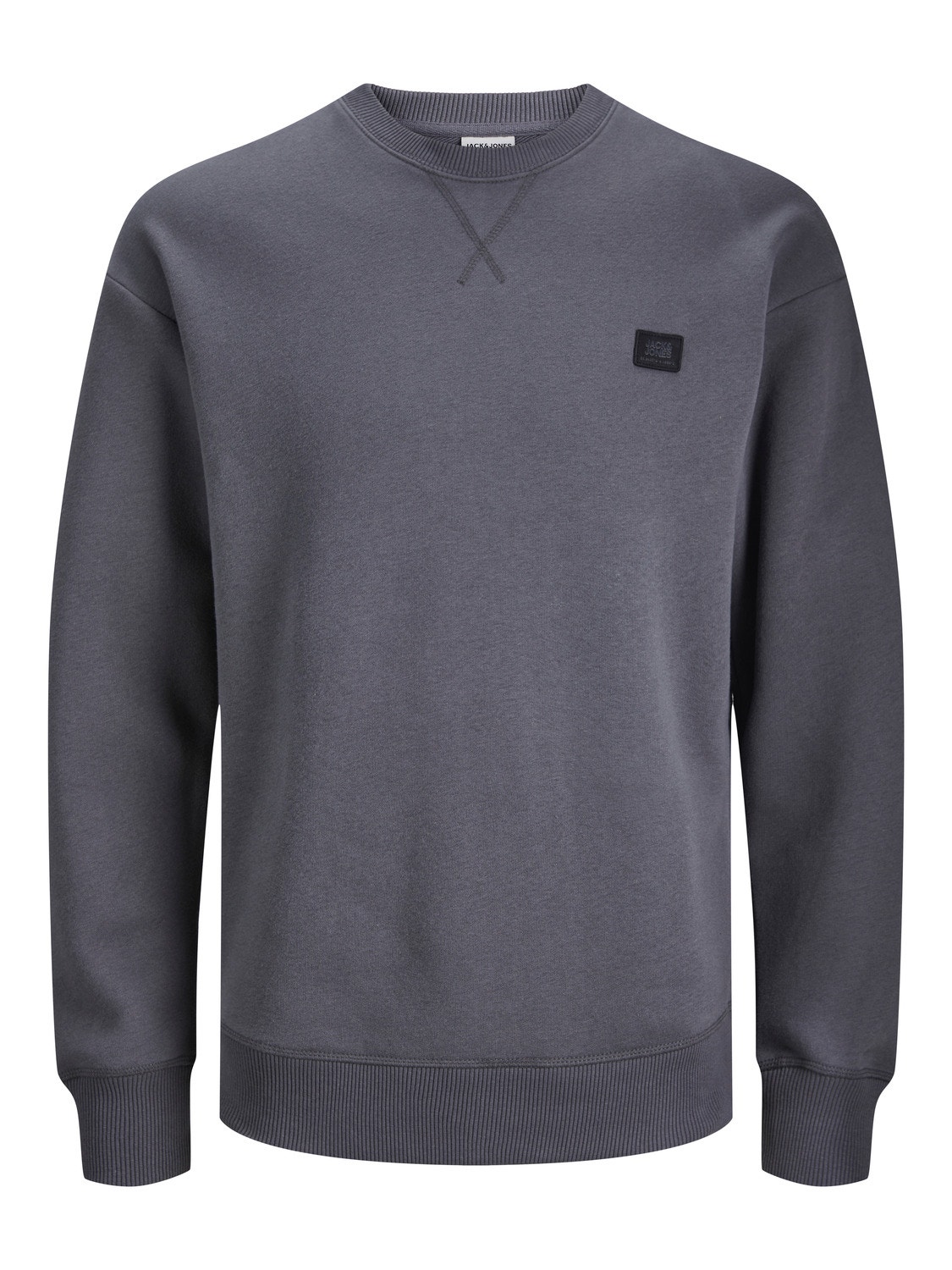 Jack & Jones Logo Crew neck Sweatshirt For boys -Asphalt - 12240997