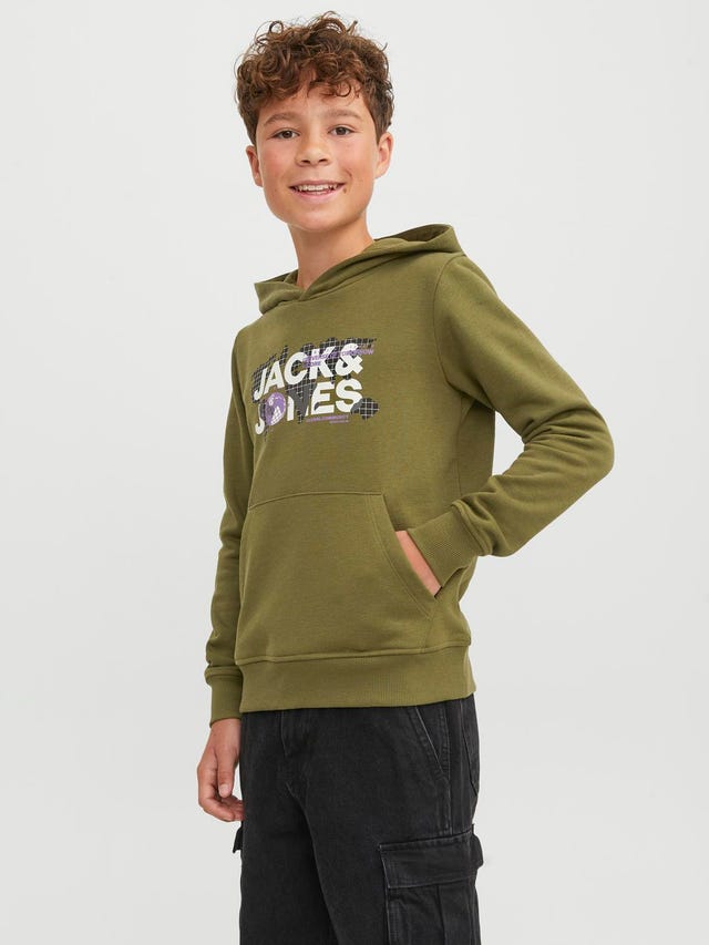 Jack & Jones Logo Hoodie Voor jongens - 12241029