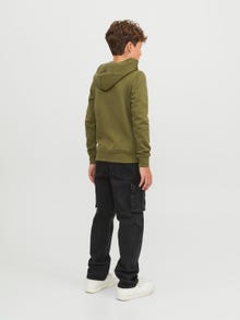 Jack & Jones Logo Hoodie Voor jongens -Olive Branch - 12241029