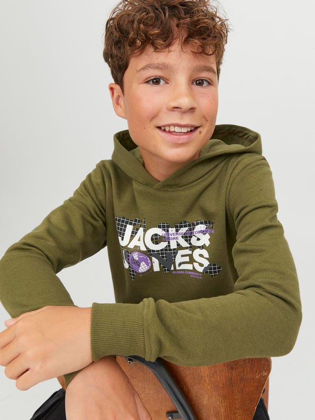 Jack & Jones Logo Hoodie For boys - 12241029