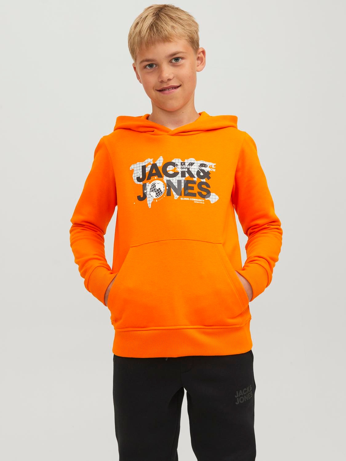 Jack & Jones Logo Kapuzenpullover Für jungs -Exuberance - 12241029