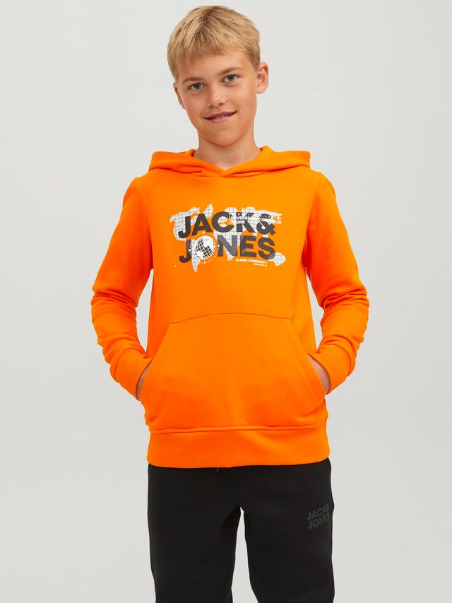 Jack & Jones Logo Kapuzenpullover Für jungs - 12241029