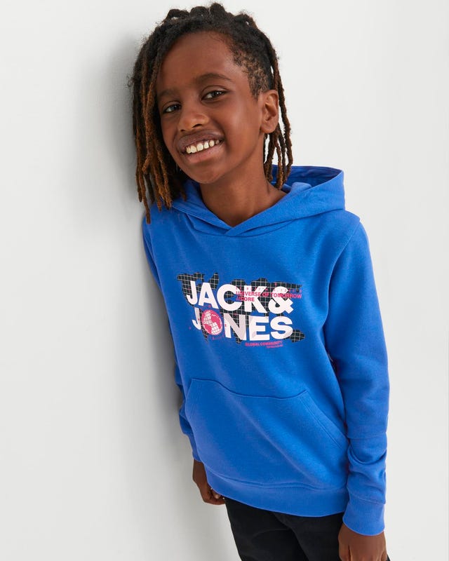 Jack & Jones Hoodie Logo Para meninos - 12241029