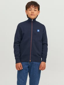 Jack & Jones Logo Sweatshirt met rits Voor jongens -Navy Blazer - 12241088