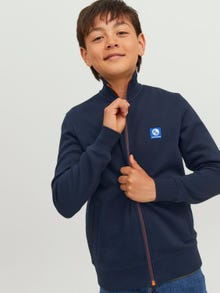 Jack & Jones Logo Sweatshirt met rits Voor jongens -Navy Blazer - 12241088