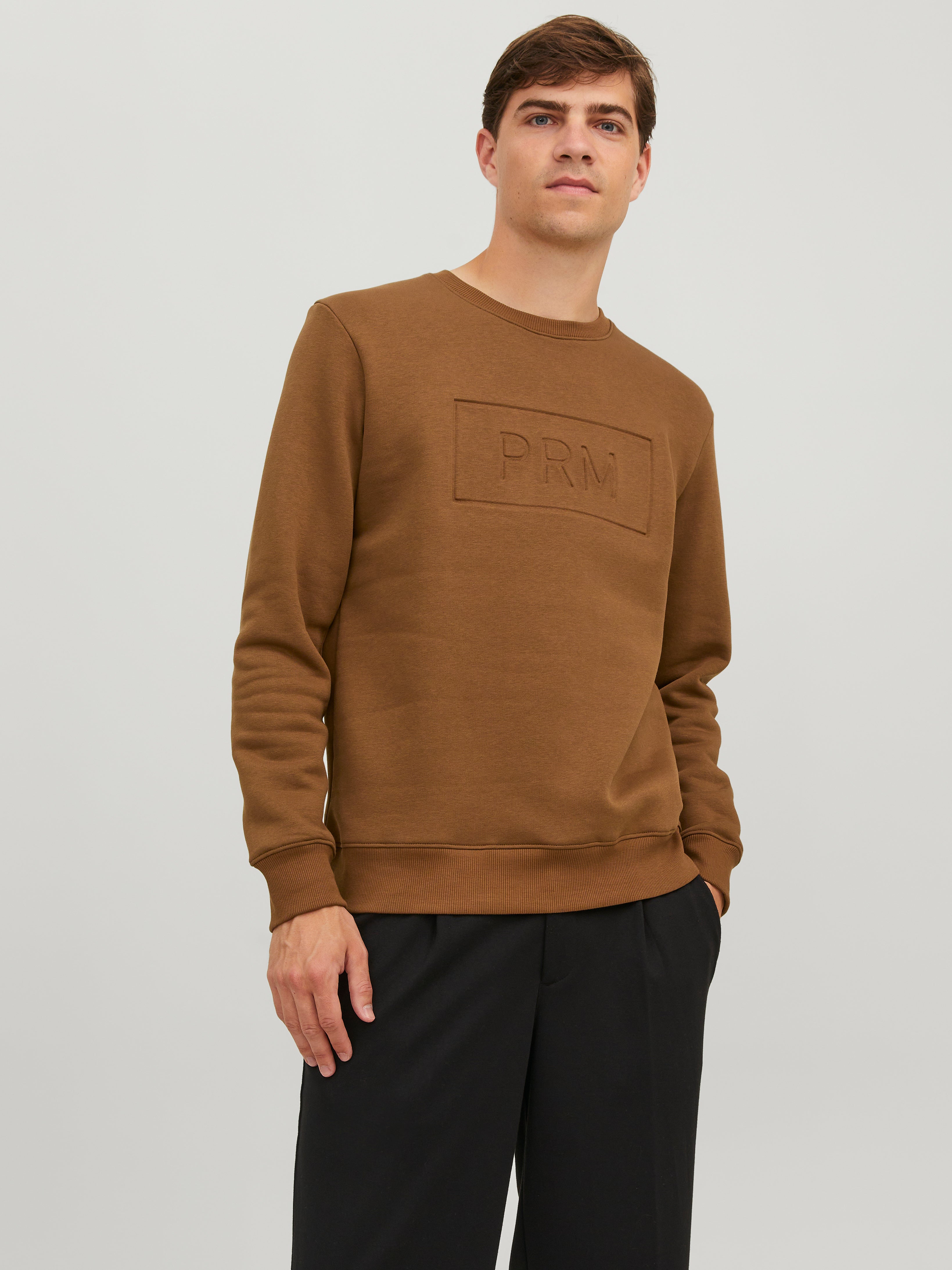 Printed Sweatshirt | Dark Brown | Jack u0026 Jones®