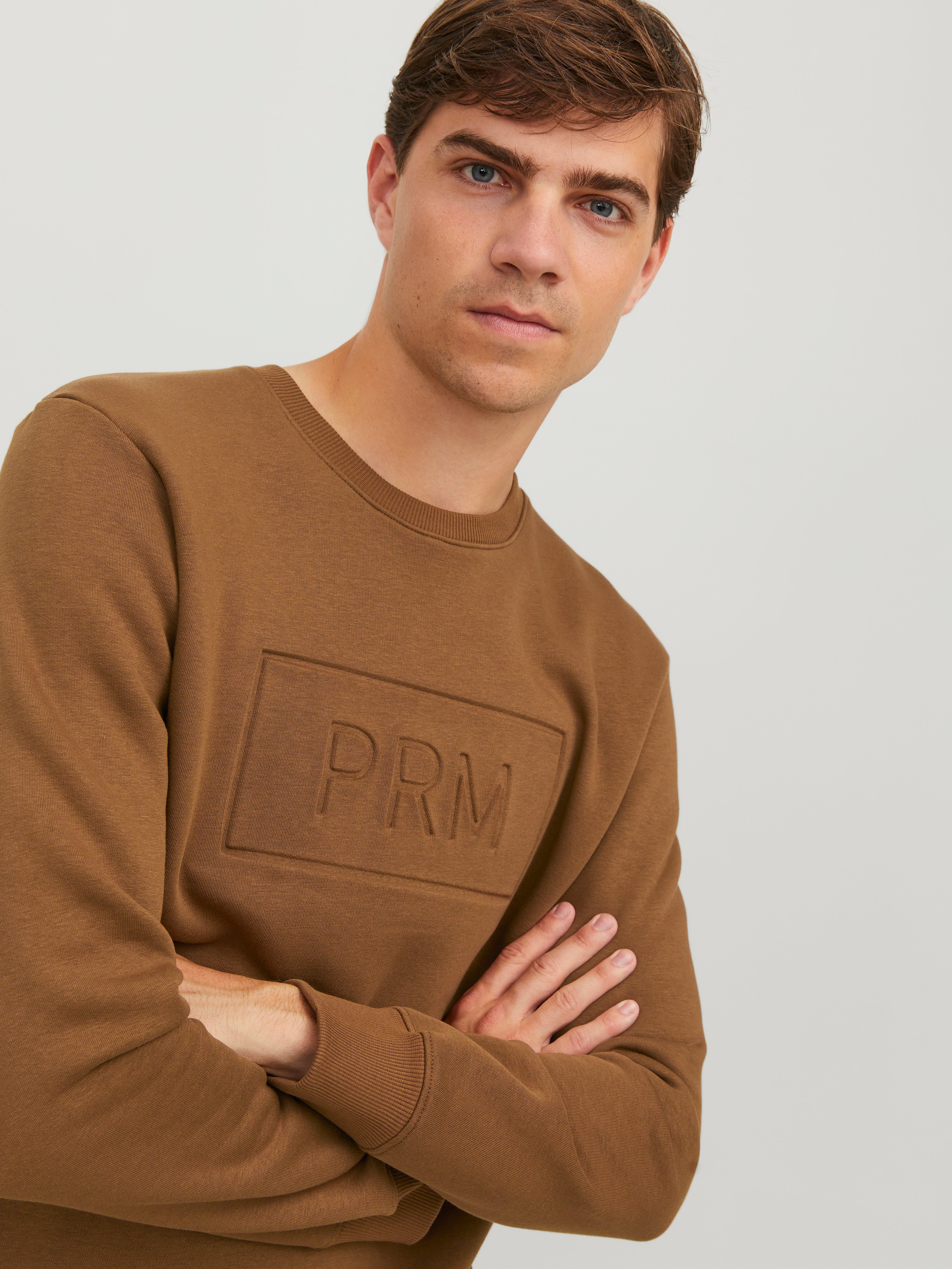 Printed Sweatshirt | Dark Brown | Jack u0026 Jones®