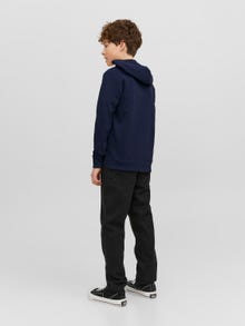 Jack & Jones Gedrukt Hoodie met halve rits Voor jongens -Navy Blazer - 12241127