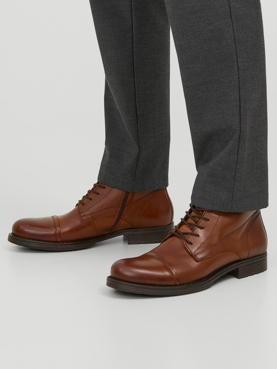 Jack and jones albany leather boots hotsell