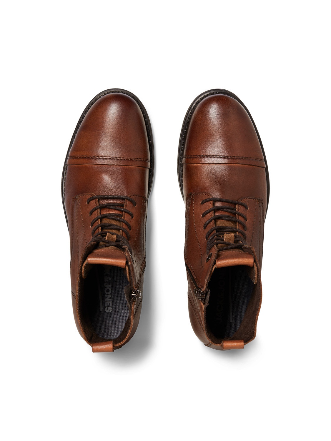 Jack & Jones JFWDELANEY BOOT - Schnürstiefelette - cognac Jack & Jones JFWDELANEY BOOT - Schnürstiefelette - cognac