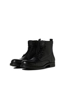 Jack & Jones Leather Boots -Anthracite - 12241142
