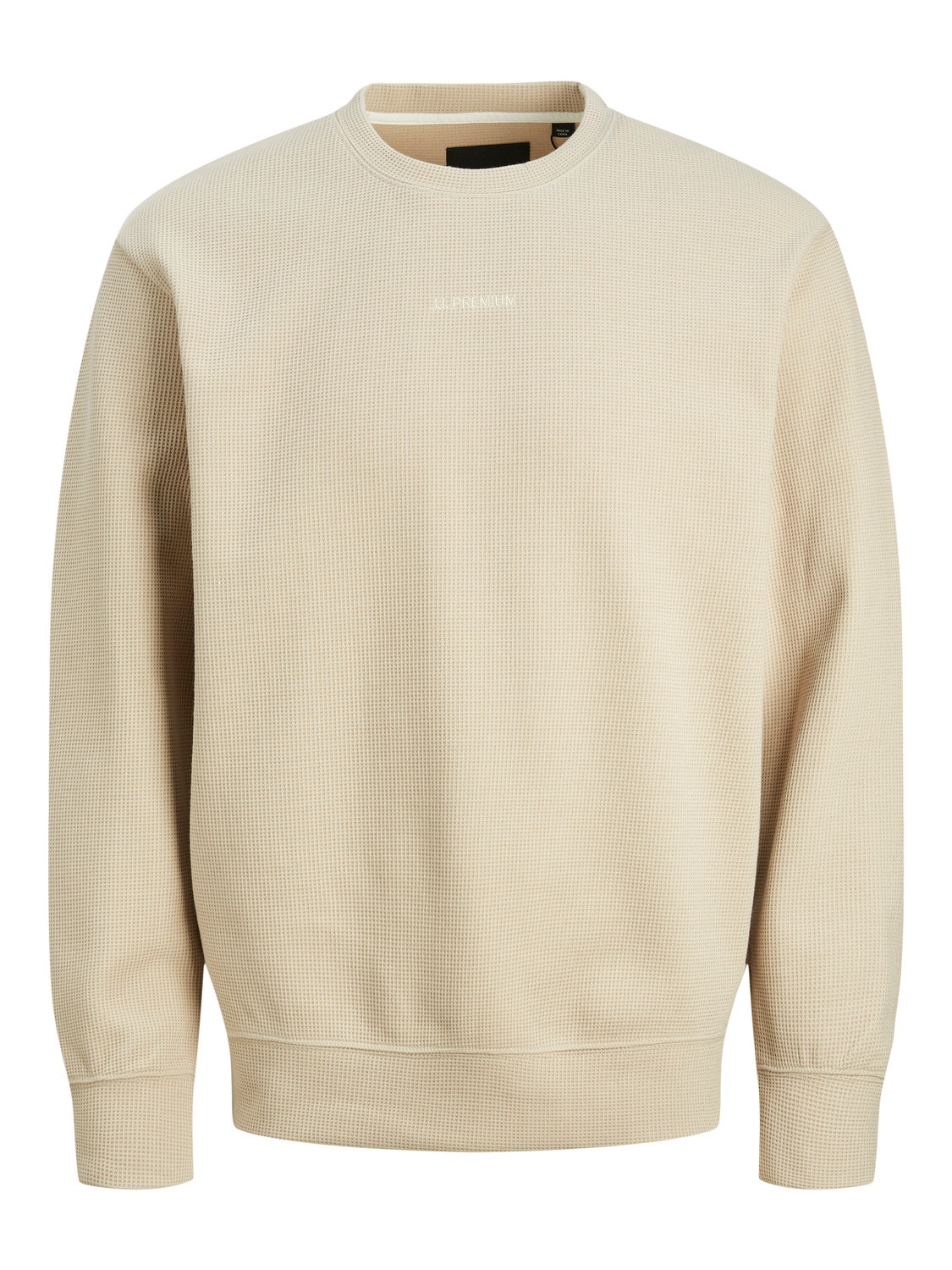 Jack & Jones Ensfarvet Sweatshirt med rund hals -Pure Cashmere - 12241205