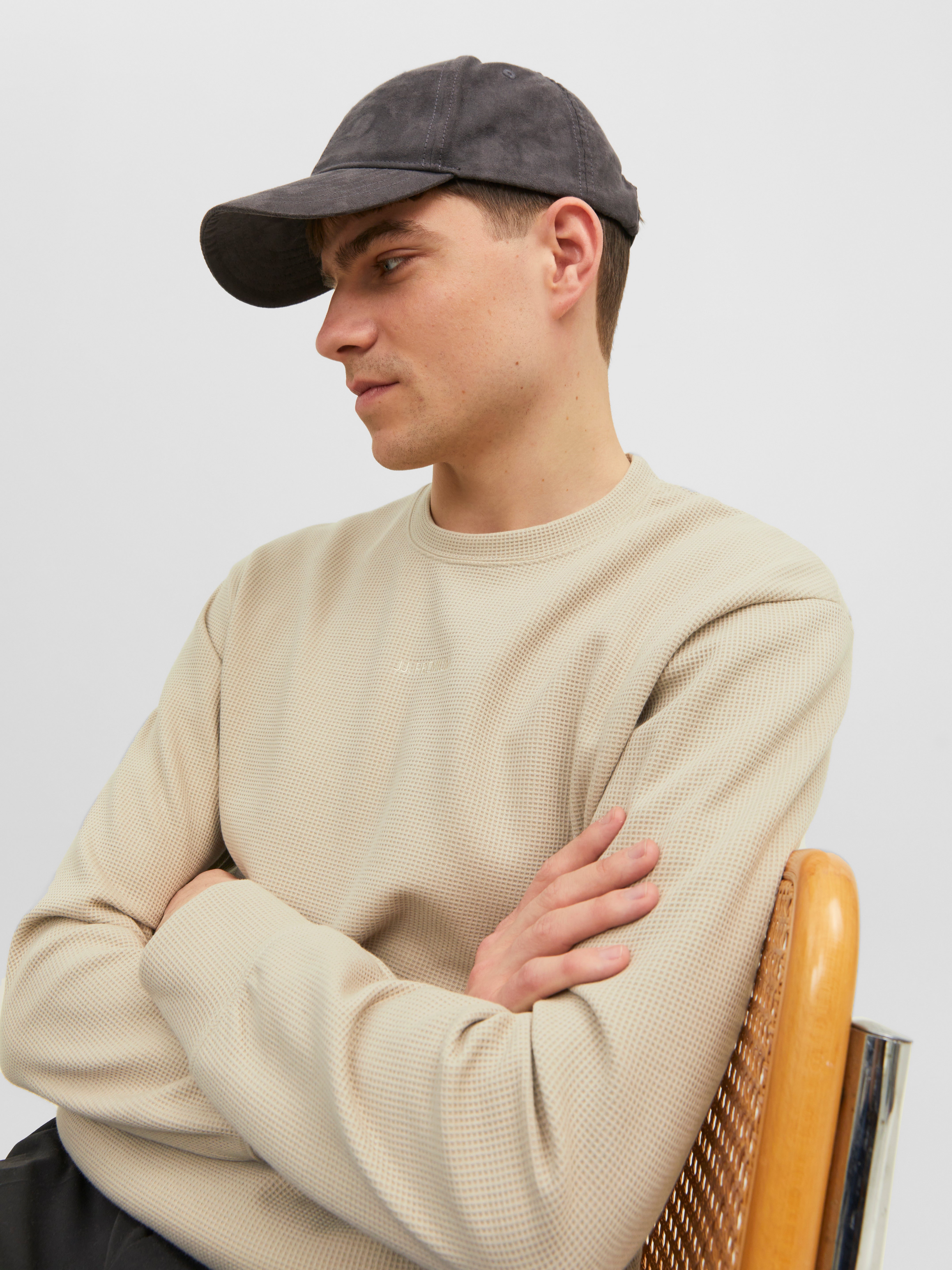 Jack & Jones Plain Crewn Neck Sweatshirt - 12241205