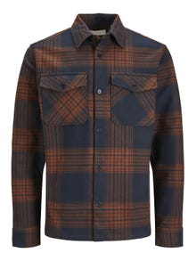 Jack & Jones Comfort Fit Overshirt -Cambridge Brown - 12241533