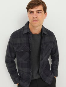 Jack & Jones Comfort Fit Overshirt -Dark Grey Melange - 12241533