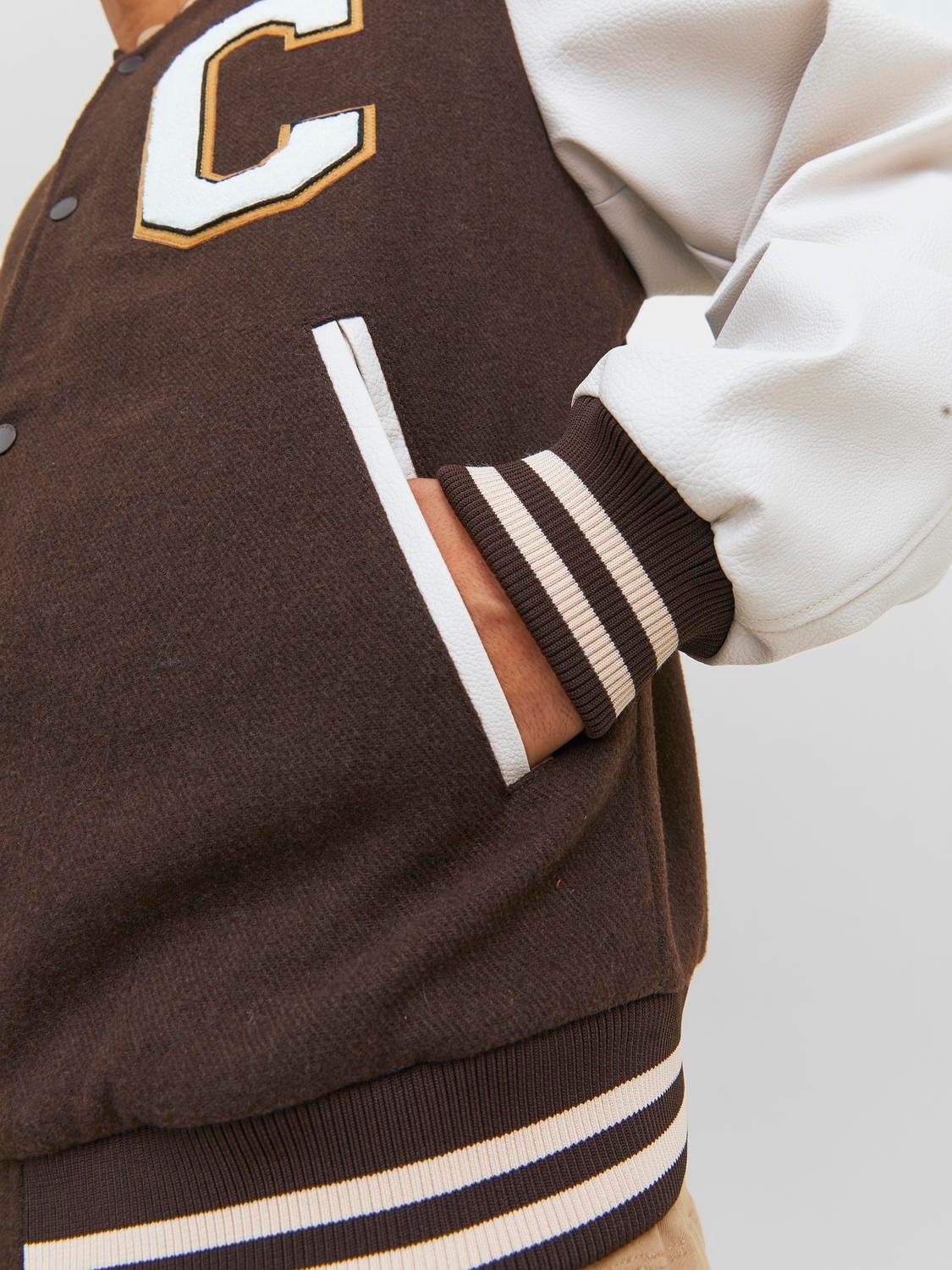 Jack & Jones Varsity Jacket -Chocolate Brown - 12241559