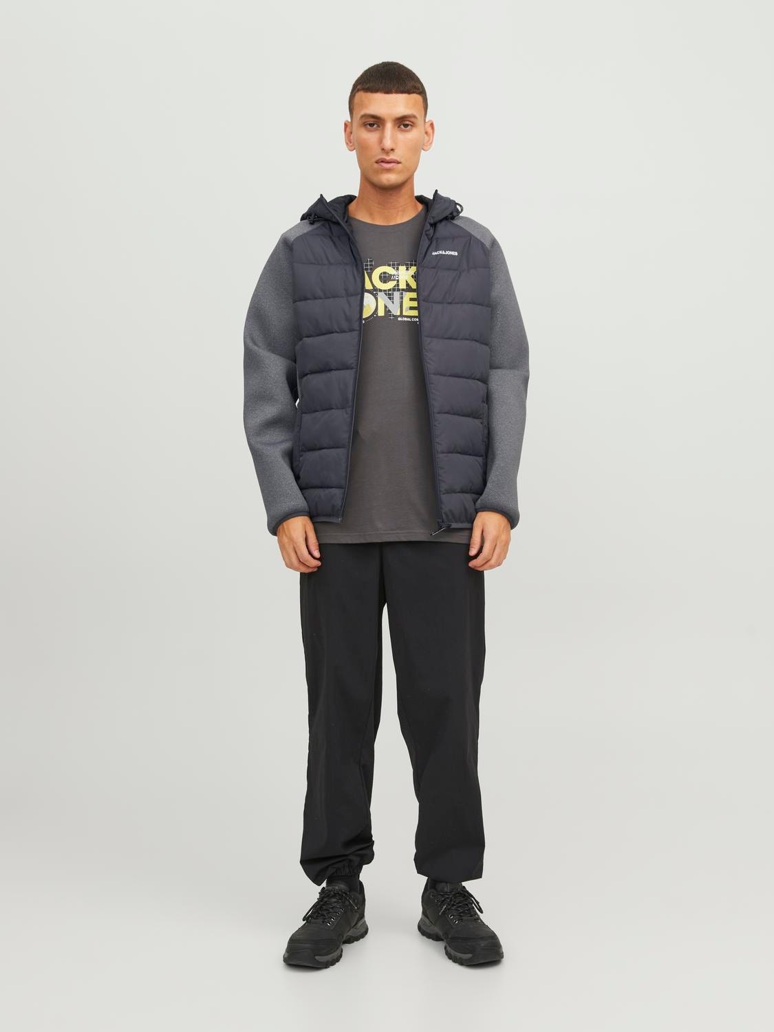 Jack & Jones Hybrid Bunda -Asphalt - 12241622