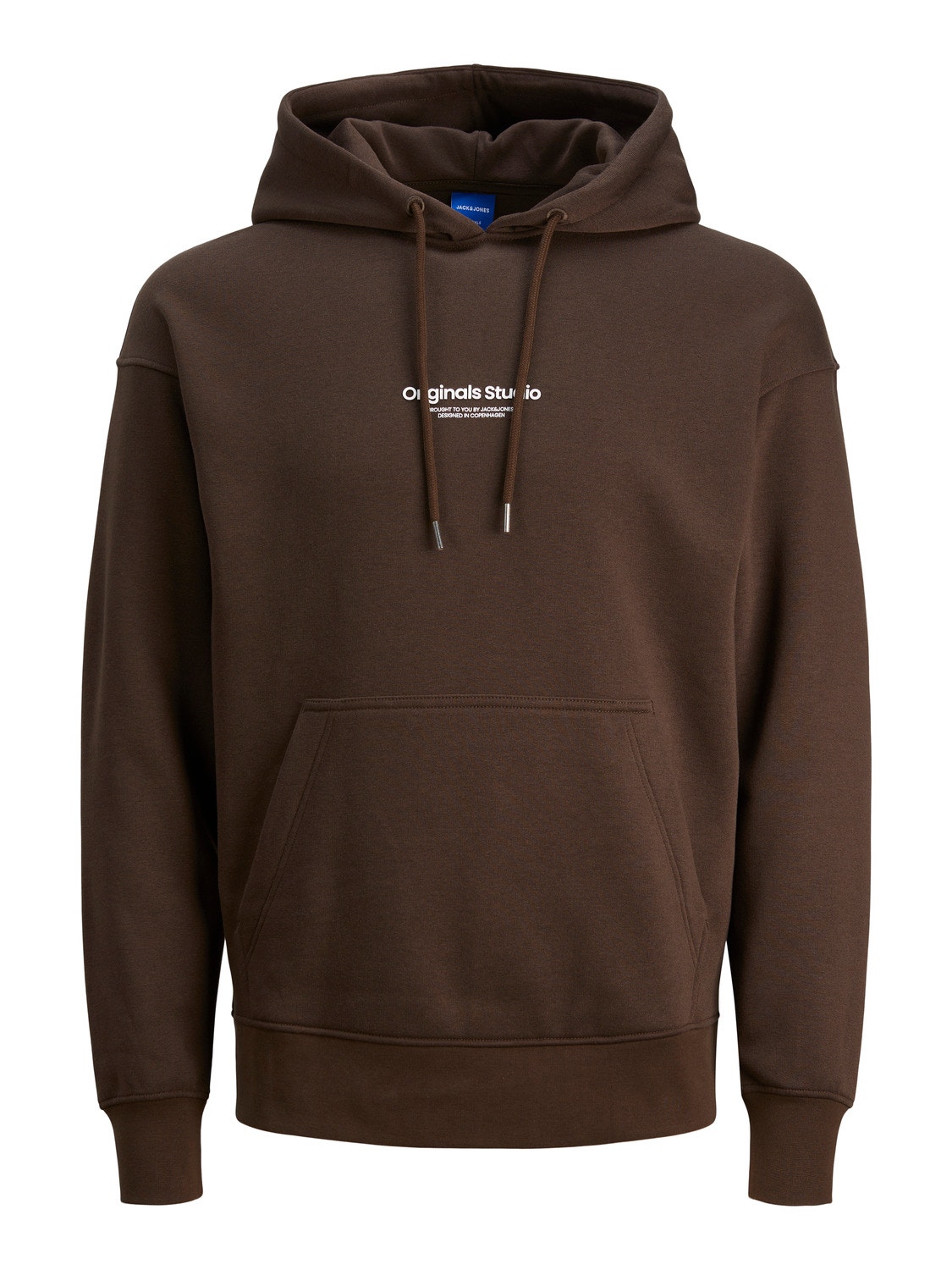 Jack & Jones Felpa con cappuccio Stampato -Chocolate Brown - 12241687