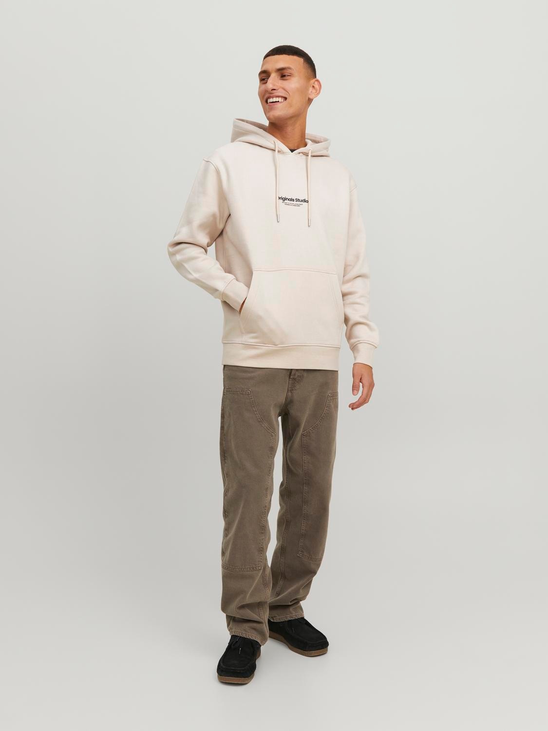 Jack & Jones Nyomott mintás Kapucnis felső -Moonbeam - 12241687