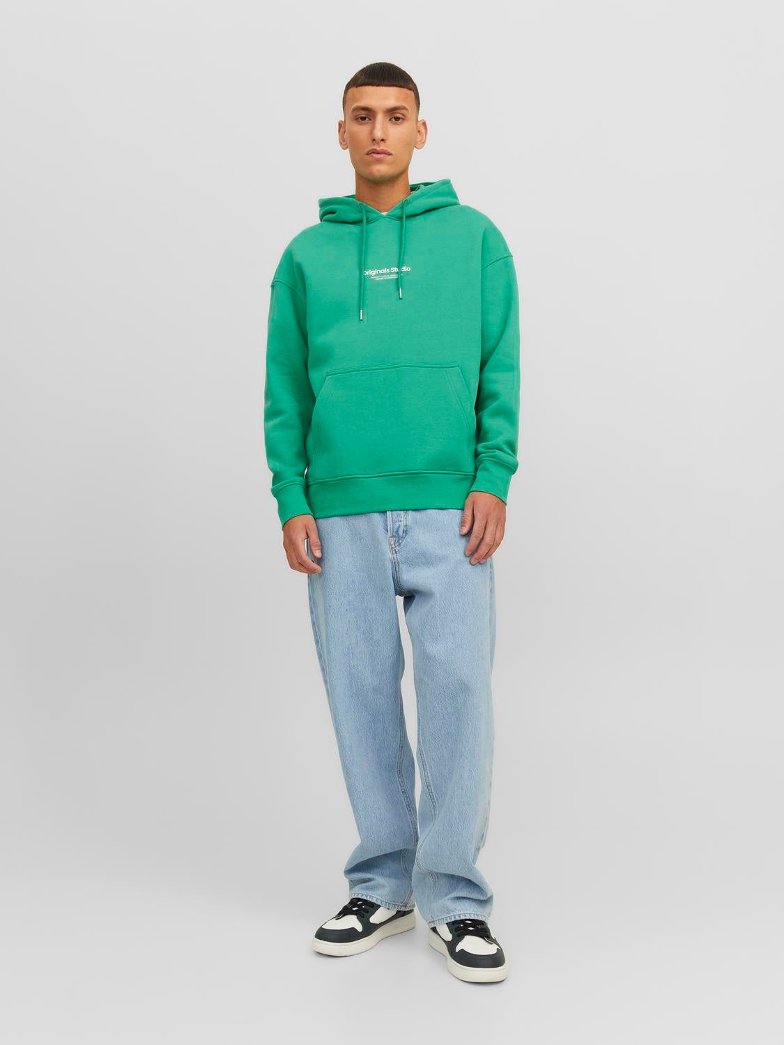 Stussy two tone hoodie on sale green