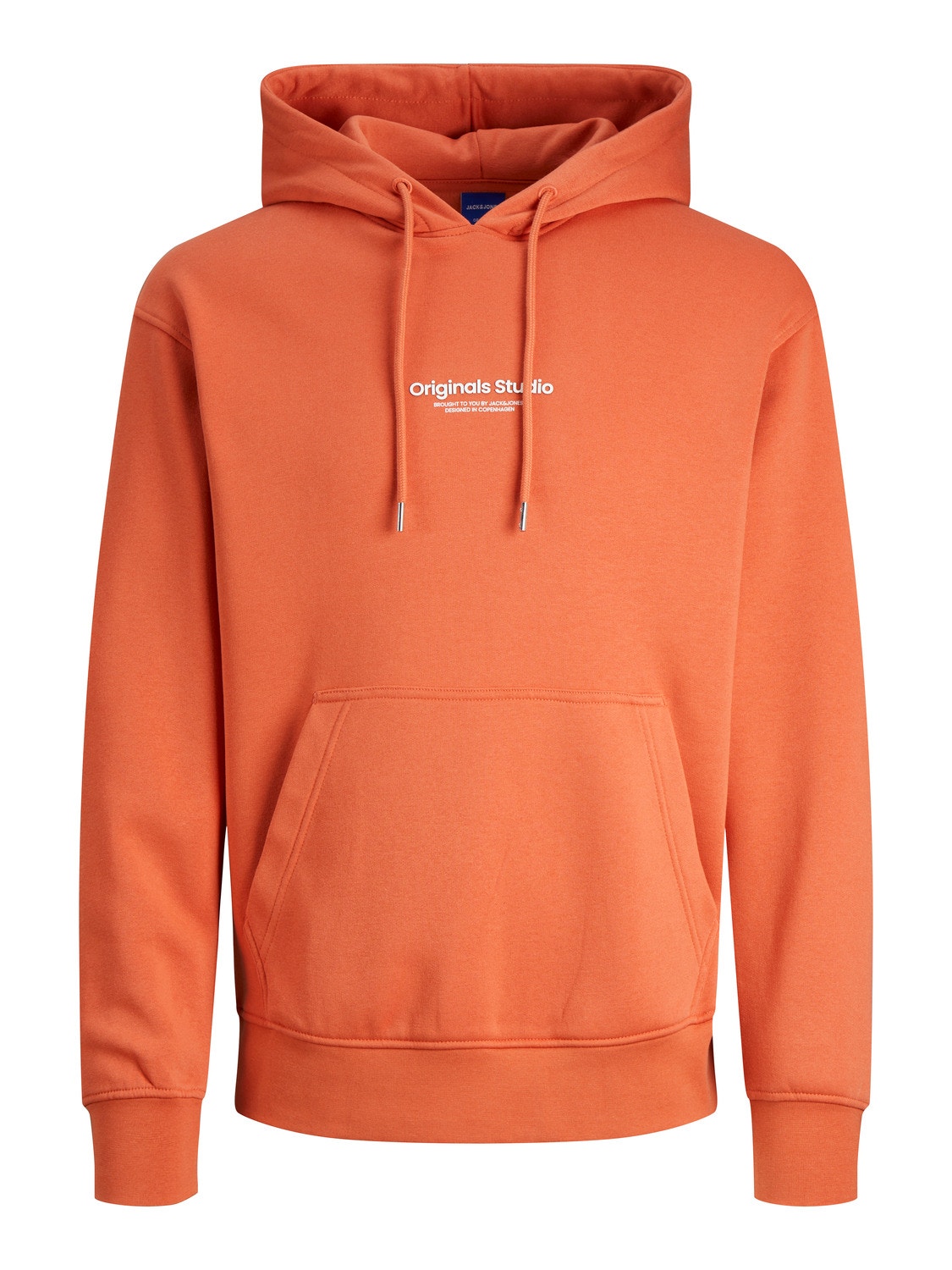 Sweatshirt Escovada Oversize Orange