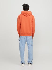 Jack & Jones Printed Hoodie -Ginger - 12241687