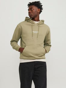 Jack & Jones Felpa con cappuccio Stampato -Aloe - 12241687