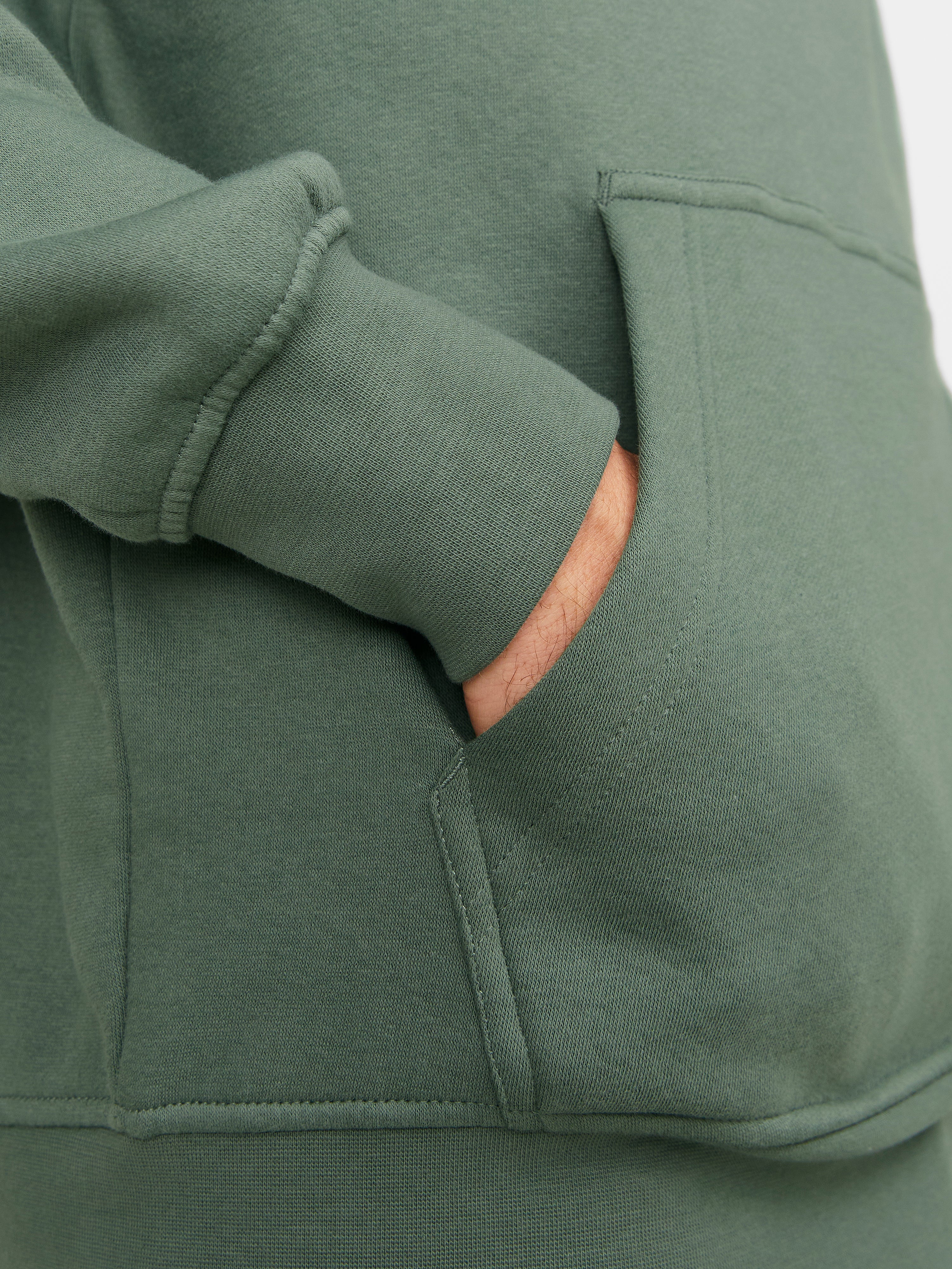 Gedruckt Kapuzenpullover | Mittelgrün | Jack & Jones®