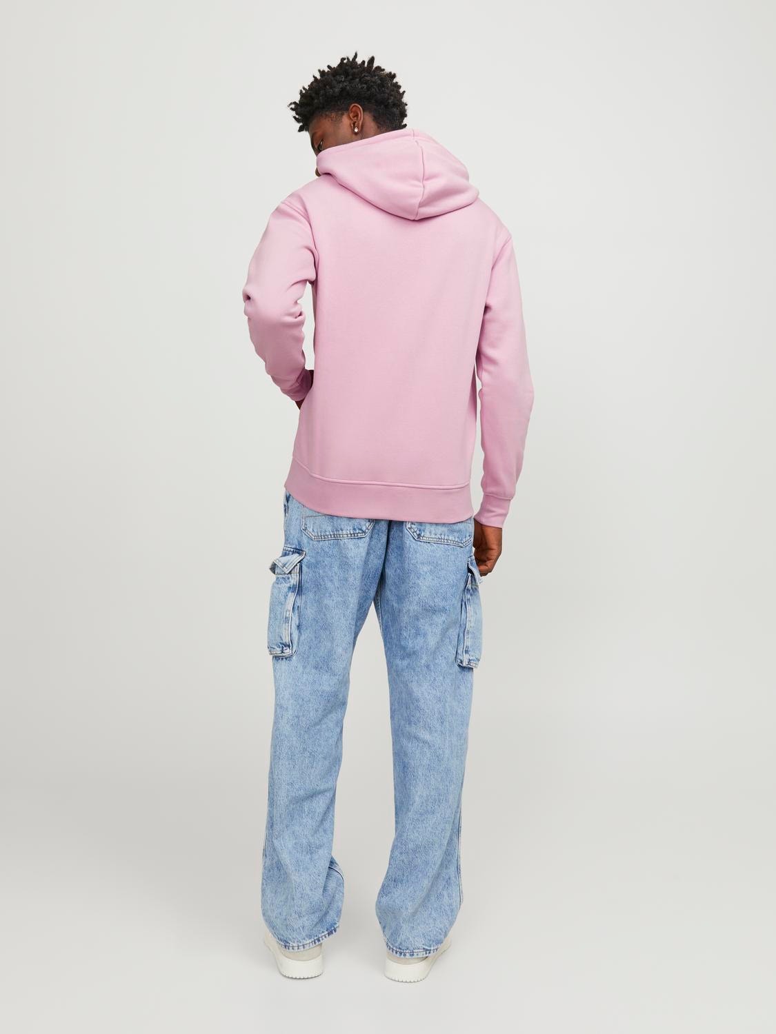 Jack & Jones Gedrukt Hoodie -Pink Nectar - 12241687