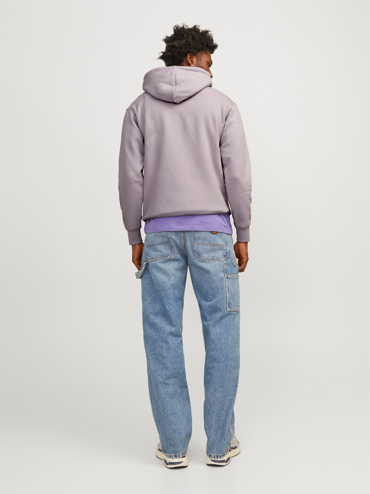 Jack & Jones Felpa con cappuccio Stampato -Lavender Frost - 12241687