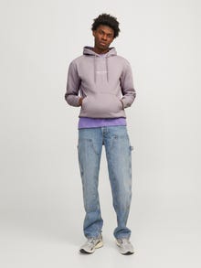 Jack & Jones Felpa con cappuccio Stampato -Lavender Frost - 12241687