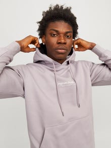 Jack & Jones Sweat à capuche Imprimé -Lavender Frost - 12241687