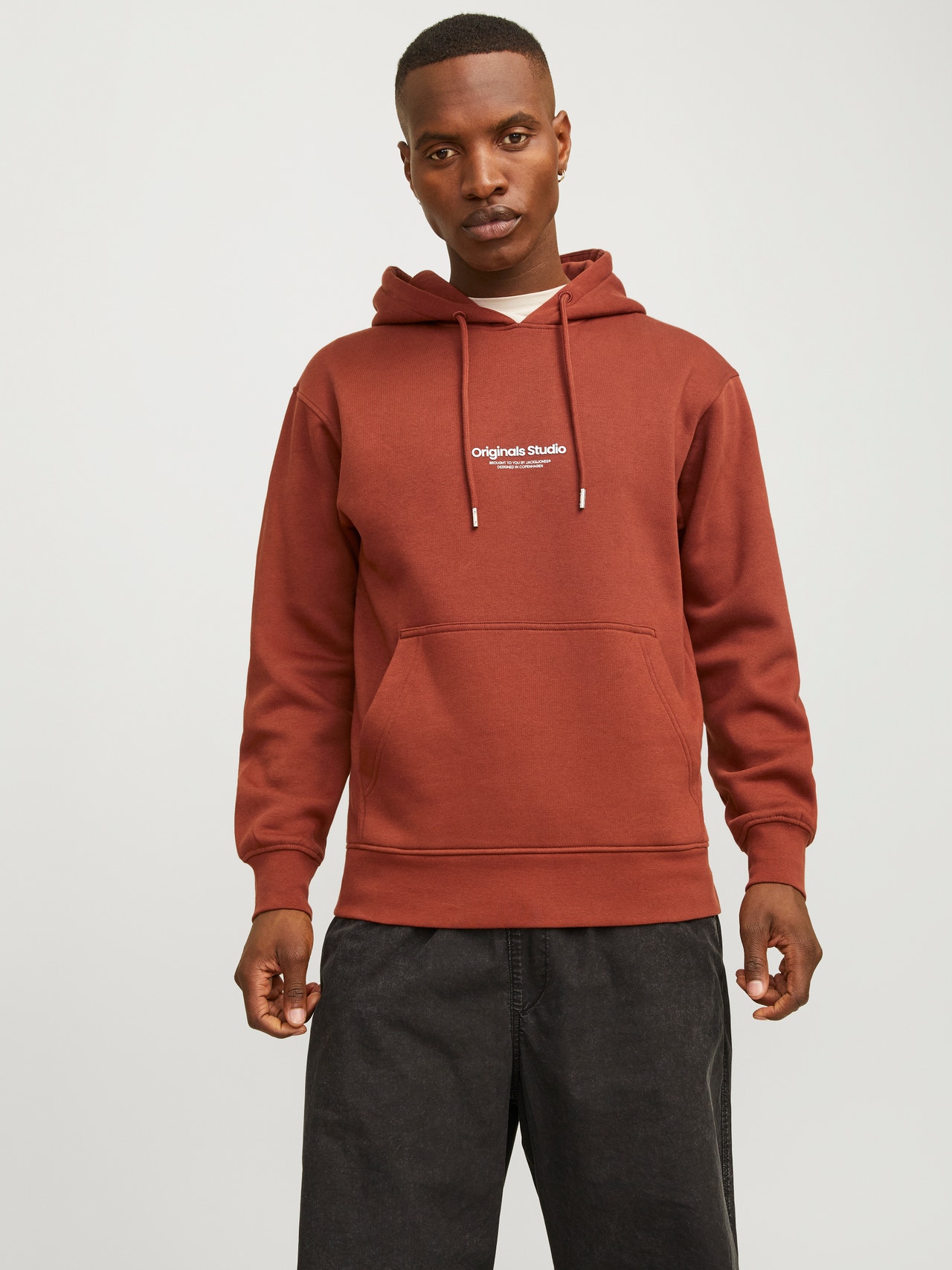 Jack & Jones Gedrukt Hoodie -Brandy Brown - 12241687