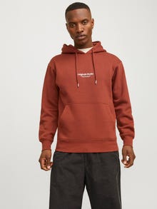 Jack & Jones Printed Hoodie -Brandy Brown - 12241687