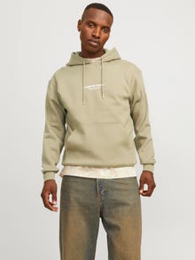 Jack & Jones Sweat à capuche Imprimé -Silver Sage - 12241687